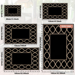 Anti Slip Indoor/Outdoor Area Rug Low Pile Easy Maintenance