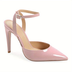 Women's Patent Leather Slingback High Heel Sandals