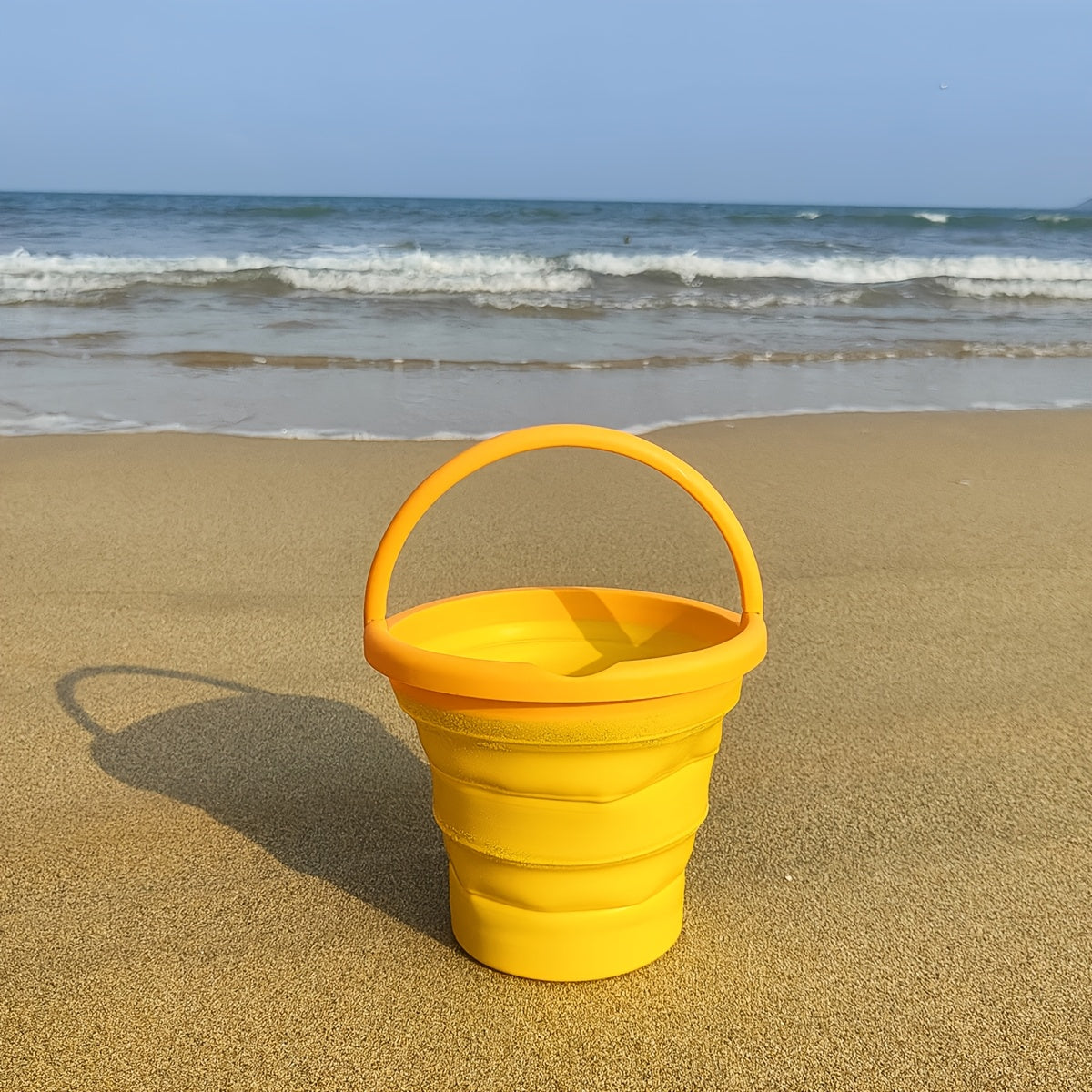 LASIVE Folding Beach Bucket Collapsible PP Barrel for Kids