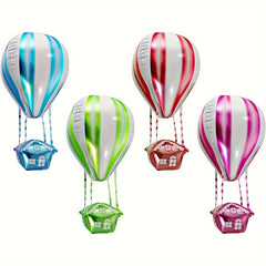 4pcs Hot Air Balloon 4D Party Balloon Aluminum Helium Balloon