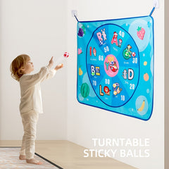Kids Watercolor Painting Mat, Portable Art Toy, Colorful Design