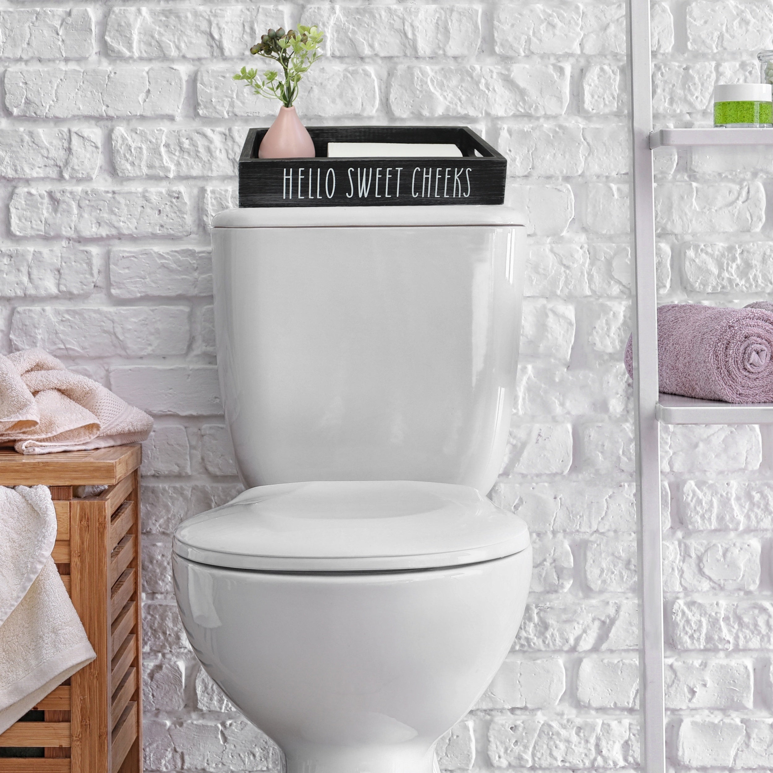 Toilet Wood Decorative Box Tissue Storage Antique Wooden Bathroom Holder