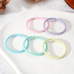 50pcs Colorful Elastic Hair Ties Hair Bands Holiday Gift For Baby Girls