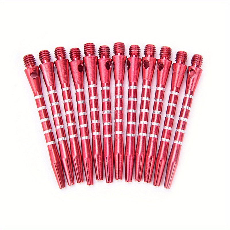 12pcs Aluminum Alloy Darts Shafts 53mm 2BA Thread Replacement