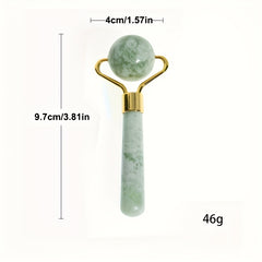 Jade Face & Eye Massage Roller, Compact Design for Soothing Massage