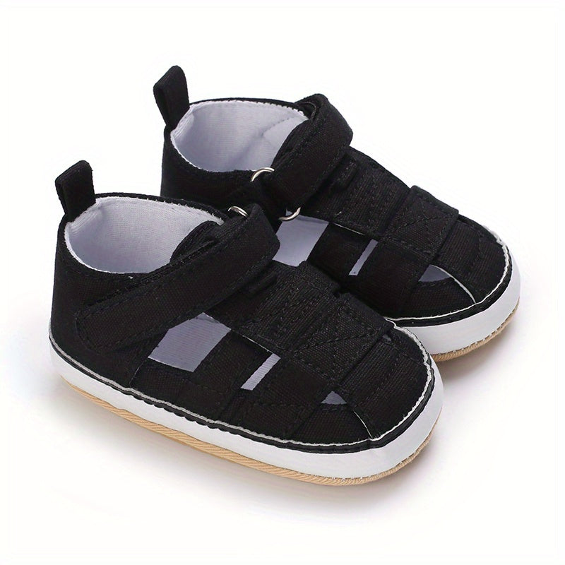 Baby Closed Toe Hook Loop Sandals Comfy Beach Shoes Crib Shoes