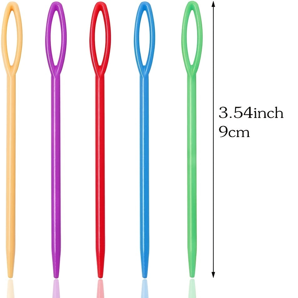25pcs Large Eye Plastic Needles - Yarn Needles - Tapestry Needles