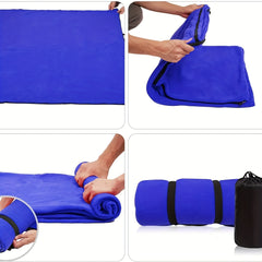 Portable Fleece Camping Blanket for Outdoor Use