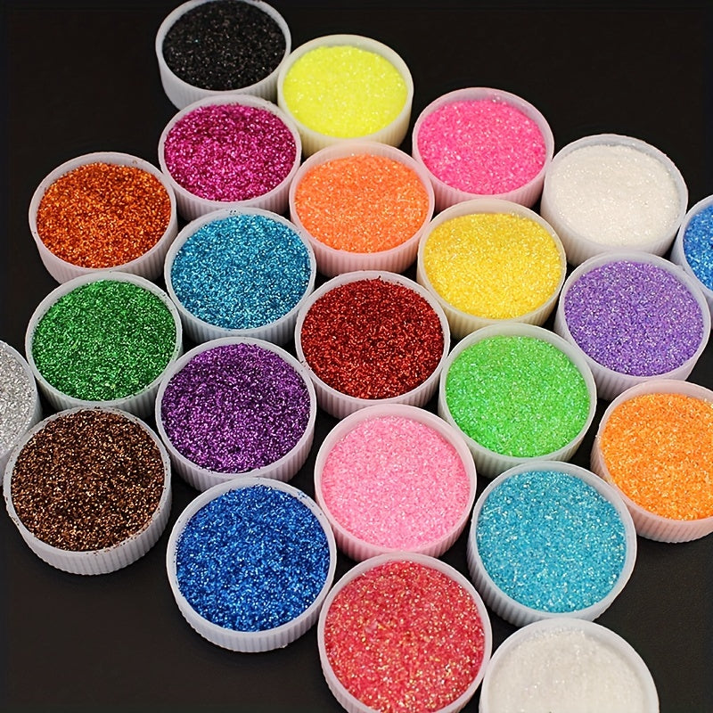 24 Colors Nail Art Glitter Powder 20g Bottle Golden Powder