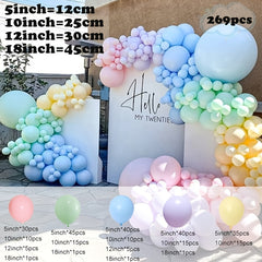 Macaron Colors Party Backdrop Baby Shower Birthday Decoration