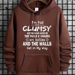 Old Enough To Know Better Print Men's Hooded Sweatshirt