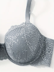 Lace Push Up Bra with Bow Tie Women's Lingerie