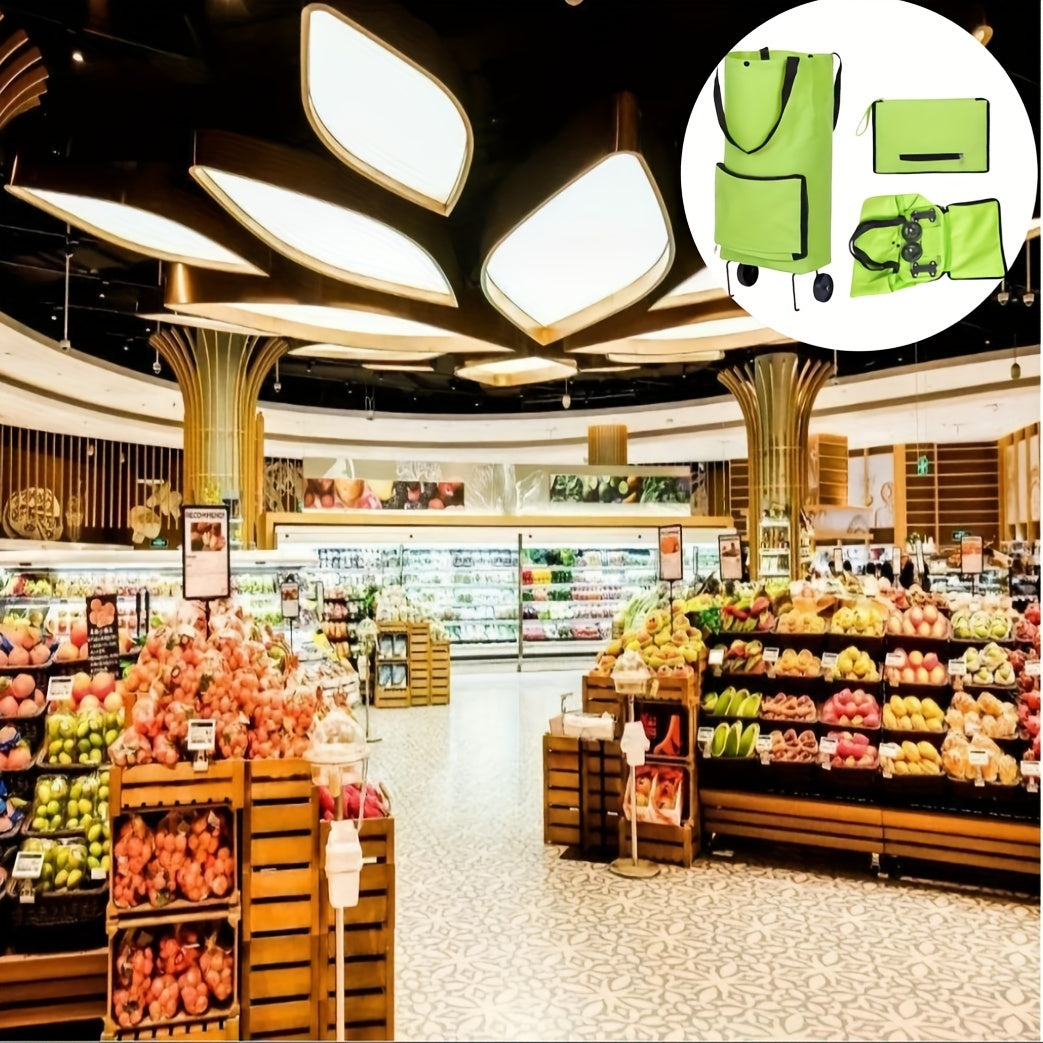 Portable Shopping Cart Bag with Wheels for Easy Shopping