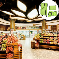Portable Shopping Cart Bag with Wheels for Easy Shopping