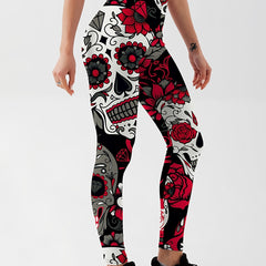 High Waisted Butt Lifting Leggings for Women, Aesthetically Printed Yoga Pants