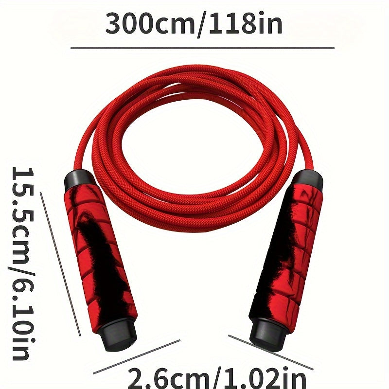 Thicken Braided Sponge Handle Jump Rope for Fitness Training