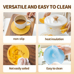 Silicone Anti Scalding Mat Heat Resistant Pot Cup Plate Insulation