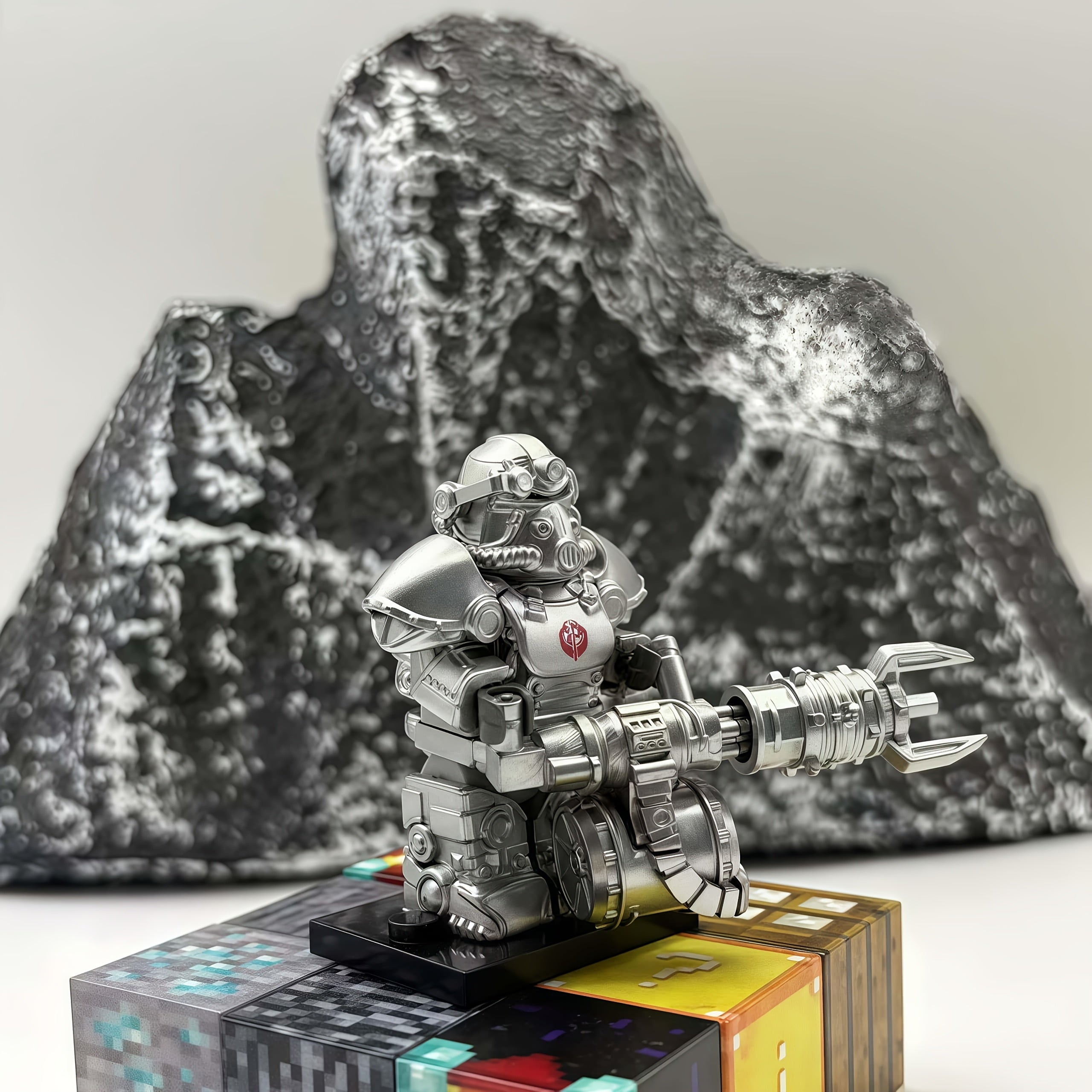 Tall Futuristic Mecha Robot Figure with Weapons & Armor
