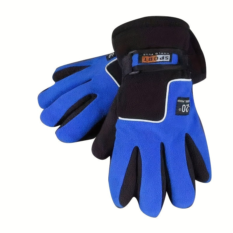 Winter Skiing Gloves Warm Windproof Outdoor Riding Gloves