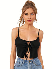 Sexy Backless Cami Top for Summer Women's Clothing