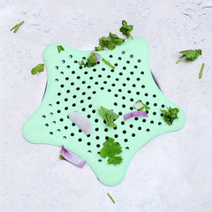 5 11inch Star TPR Floor Drain Cover Kitchen Bath Shower Sink Strainer Hair Filte