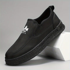 Men's Breathable Slip On Canvas Shoes Casual Flats For Walking Jogging