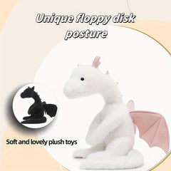 Dragon Plush Toy Soft Fluffy Body with Expressive Eyes Birthday