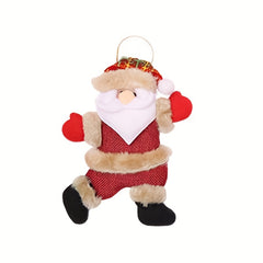 Christmas Ornaments Dancing Dolls Snowman Deer Bear Fabric Dolls