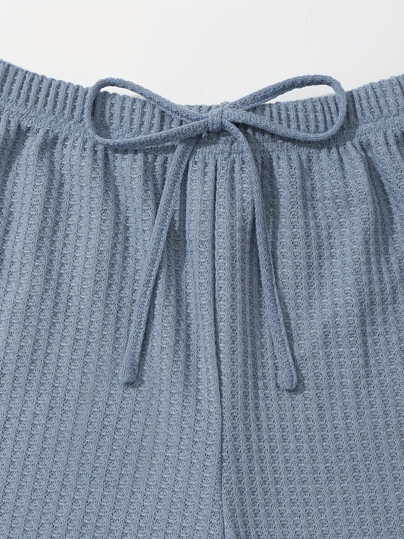 Waffle Knit 3-Piece Loungewear Set
