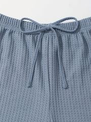 Waffle Knit 3-Piece Loungewear Set