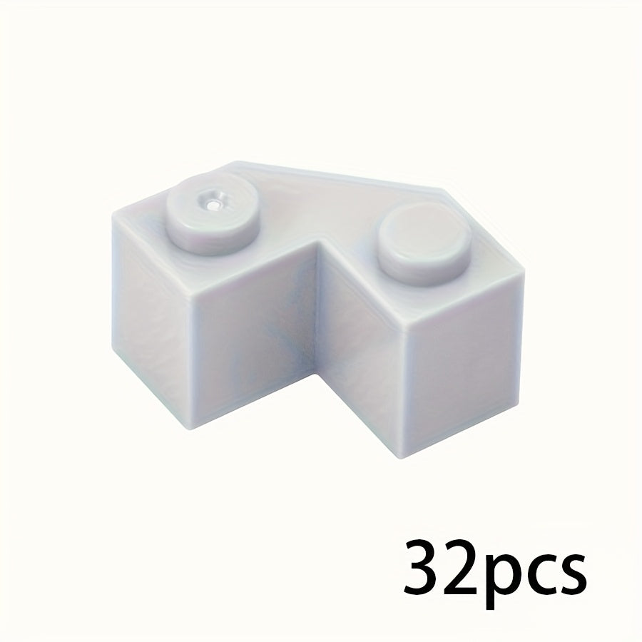 32pcs Wedge Shaped Building Blocks 2x2 Mixed Colors DIY Puzzle Toys