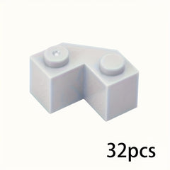 32pcs Wedge Shaped Building Blocks 2x2 Mixed Colors DIY Puzzle Toys