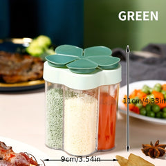5 in 1 Kitchen Seasoning Shaker Portable Bottle with Lid