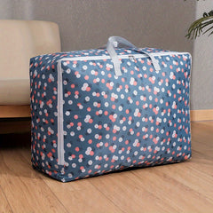 Large Capacity Storage Bag Zipper All Over Pattern Organizer Zipper