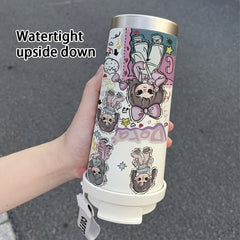 530ML Personalized Girl Coffee Cup Dual Drink Insulated Cup