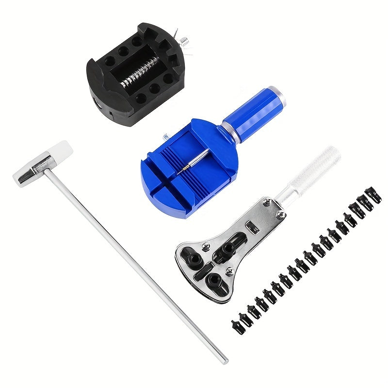 147-Piece Watch Repair Tool Set with Carrying Pouch