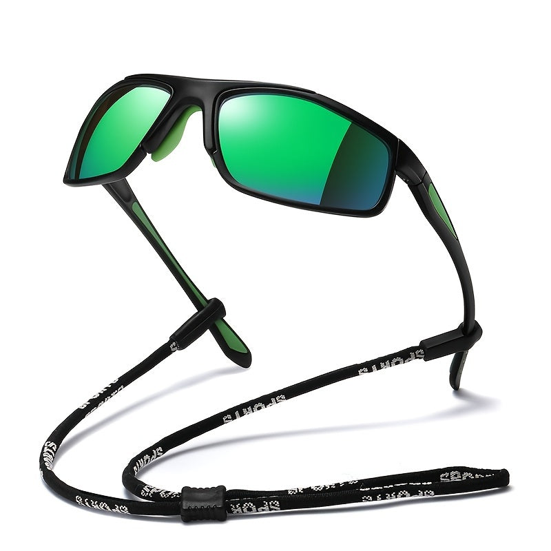 Polarized Sports Sunglasses TR90 Glasses Night Vision Cycling Windproof Lens