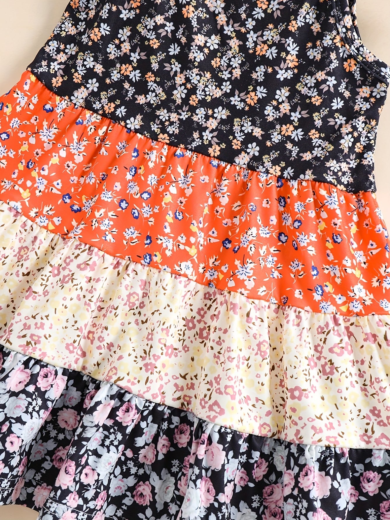 Infant Girls Floral Cami Dress for Summer