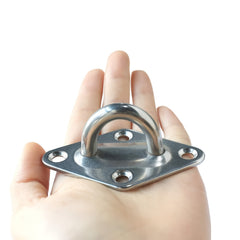 304 Stainless Hammock Hanging Kit with 2 Rhombus Pad Eyes