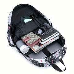 Kids Kitten Backpack with USB Charging Port - 3pc Set
