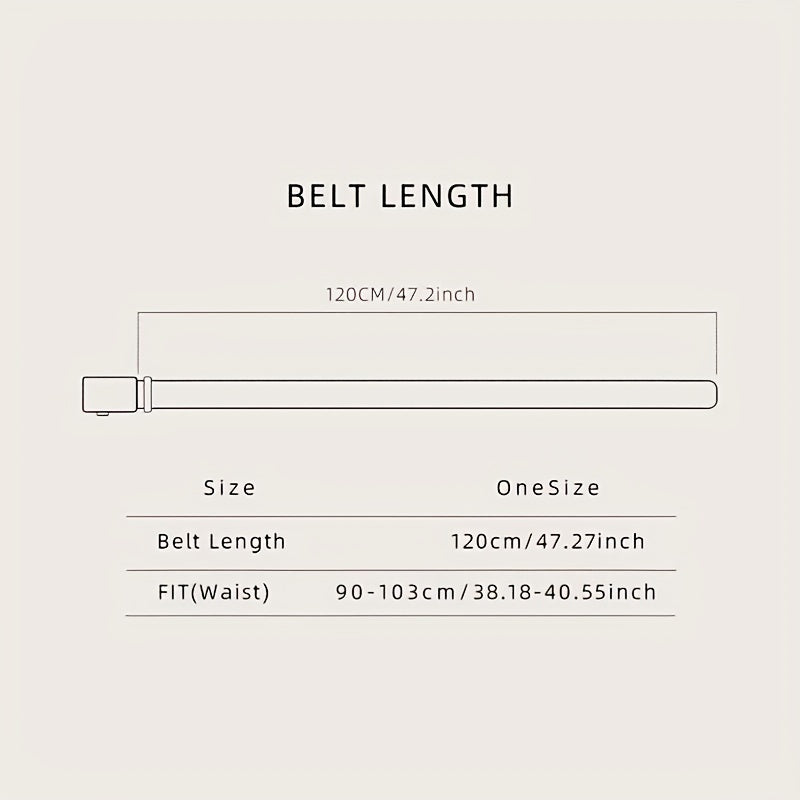 Men's Toothless Auto Belt Canvas Outdoor Mountaineering Breathable Belt