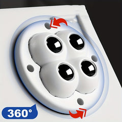 Set of 4 Self Adhesive Caster Wheels Mini Swivel Wheels 360 Degree