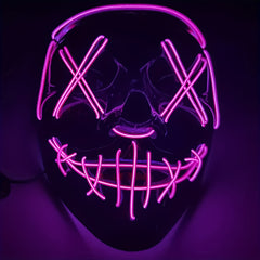 Men's LED Mask Glows In Dark for Parties