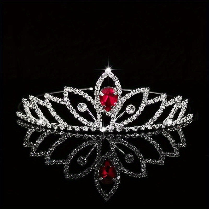 Crystal Tiara Queen Crown Bridal Wedding Hair Accessories