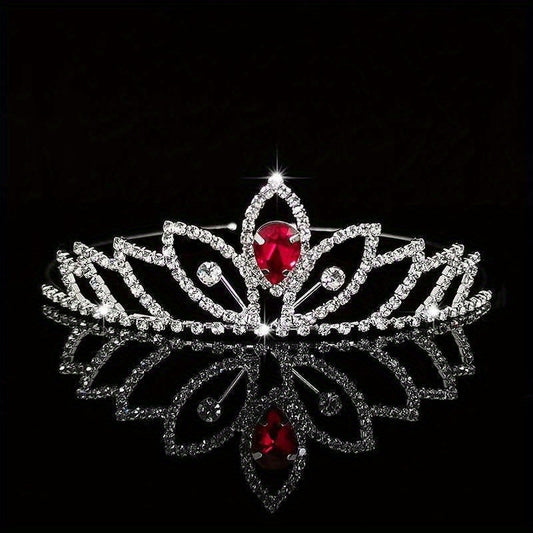 Crystal Tiara Queen Crown Bridal Wedding Hair Accessories