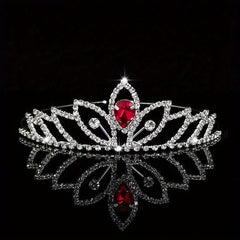 Crystal Tiara Queen Crown Bridal Wedding Hair Accessories