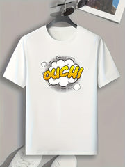 Men's OUCH Pattern Print Sports T-shirt