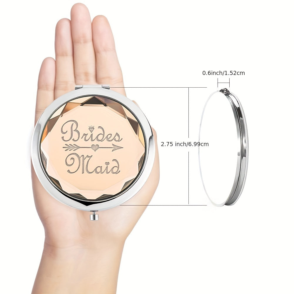 Crystal Makeup Mirror for Bridesmaid Proposal