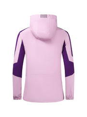 Colorblock Zip Up Hooded Jacket