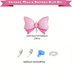 Pink Mouse Balloon Garland Arch Kit Birthday Party Supplies